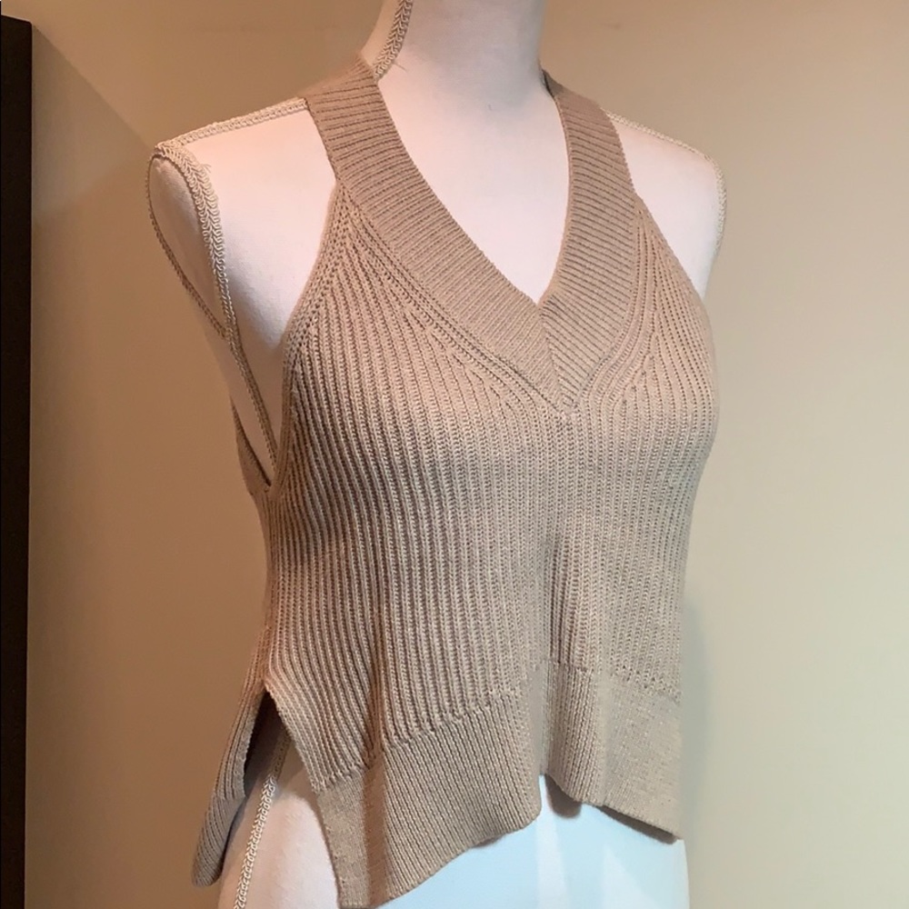 ALL SAINTS MASON CROPPED VEST - SM